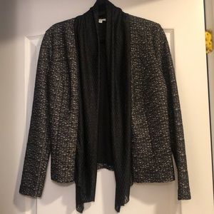 Alberto makali black textured jacket